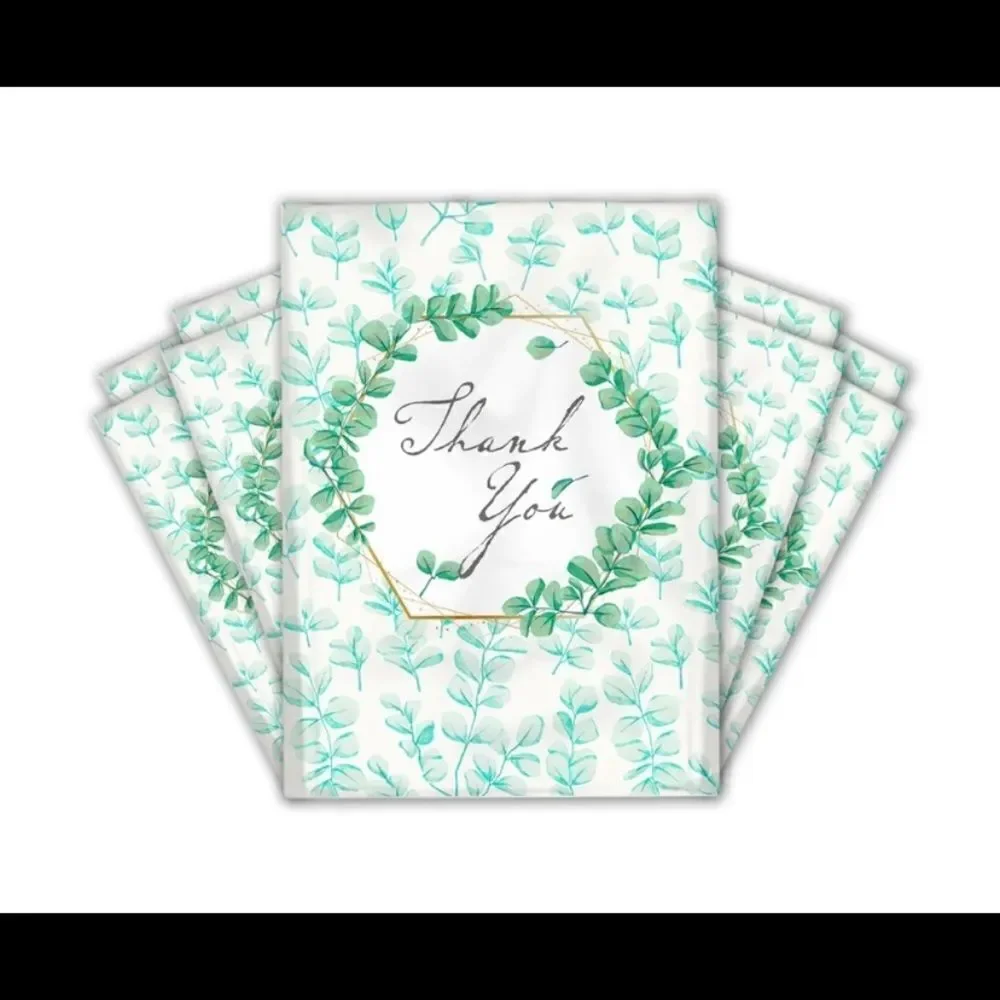 Poly mailers Tissue paper Insert cards stickers